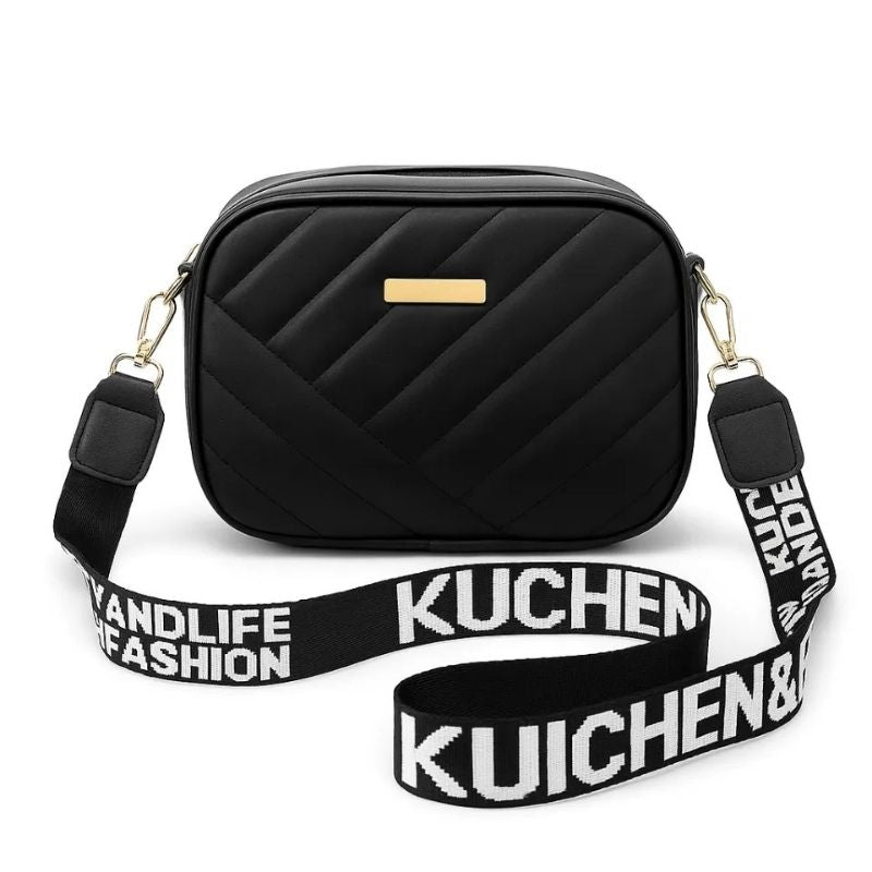 Leather Handbag for Girls & Women | Stylish Shoulder Bag for Daily Use & Gift | Black