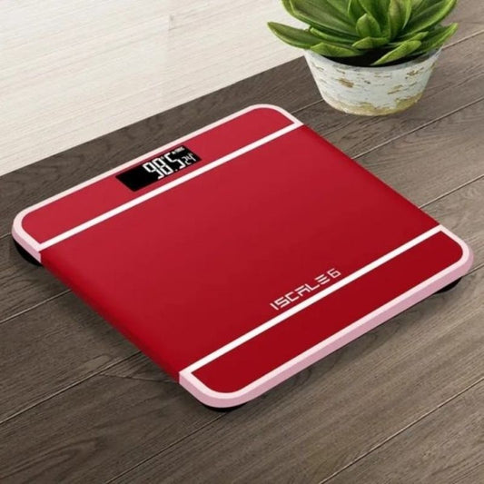 iScale Digital LED Electronic Bathroom Weighing Scale | Tempered Glass, Automatic, Accurate, Body Weight Monitor | Random Colors