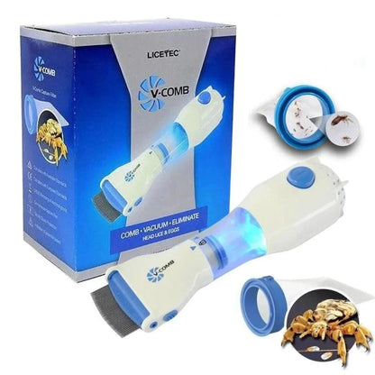 Electric V-Comb Anti Lice Machine | Chemical-Free | With Box & Filters
