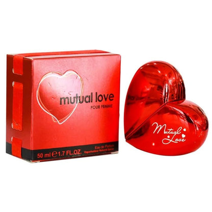 Mutual Love Perfume For Women | Heart-Shaped Bottle EDP – 50ml | Floral Fruity Long-Lasting Scent