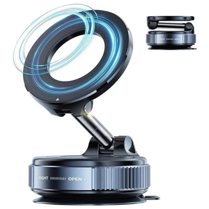 Foldable Magnetic Car Phone Holder | 360° Rotating Suction Mount | Universal