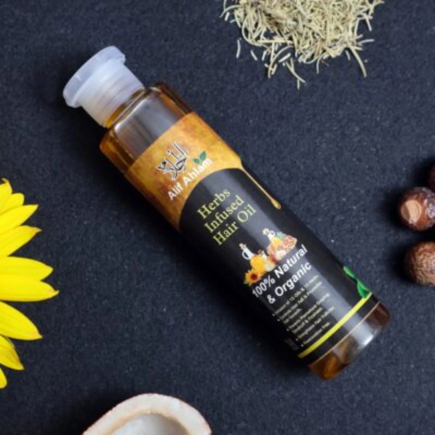 Alif Ahlam Herbs Infused Hair Oil | 100% Natural & Organic