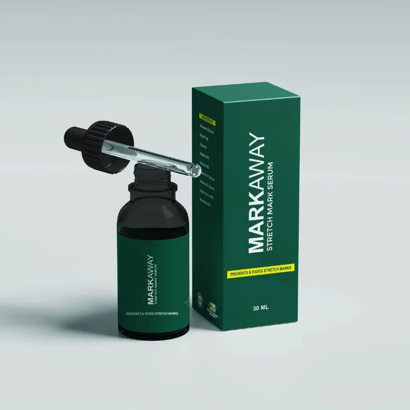 Markaway Stretch Mark Serum | Herbal Formula for Scars & Skin Elasticity | 30ml