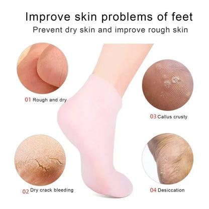 Silicone Jelly Socks | Ultra-Moisturizing Gel Foot Care Protector | Without Box