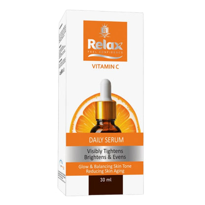 Relax Vitamin C Daily Serum 30ml | Brightening, Tightening & Even Skin Tone Formula