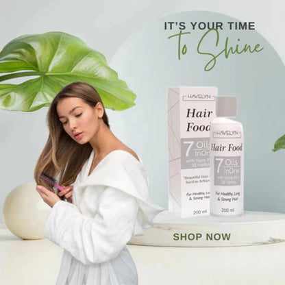 Havelyn Hair Food Oil 200ml | 7 Oils in One with 30+ Herbal Extracts for Strong & Healthy Hair
