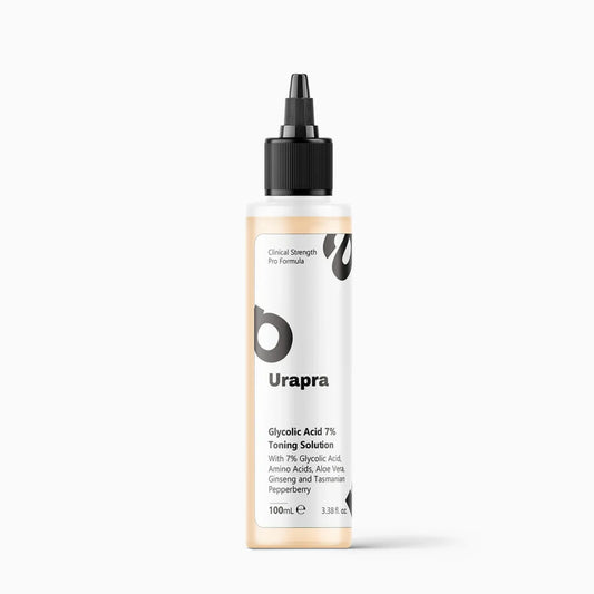 Urapra Glycolic Acid 7% Toning Solution 100ml | Exfoliating Face Toner for Clear & Radiant Skin