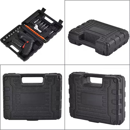 47-Piece Foldable Wireless Electric Screwdriver Set | 1500mAh | Adjustable Torque | Compact & Durable – Black