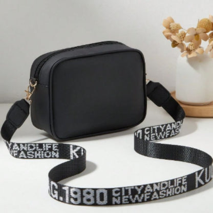 Leather Handbag for Girls & Women | Stylish  Shoulder Bag  for Daily Use & Gift | Black