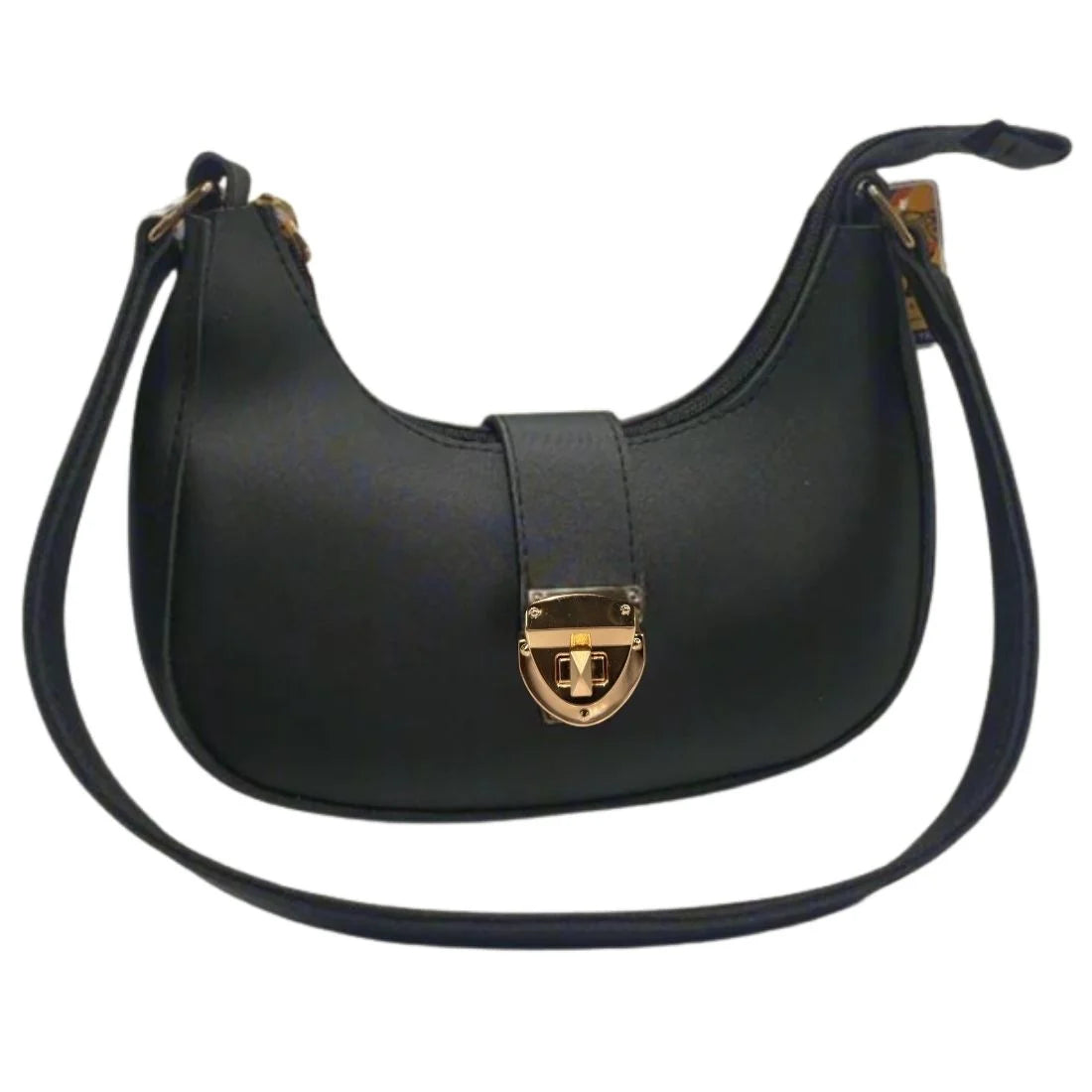 Crescent Leather Luxury Shoulder Bag for Women | Skin Color